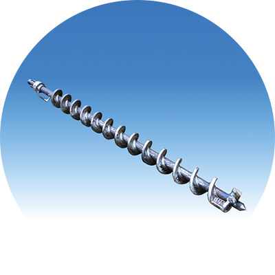 Jordborr med <br />
fasta skär<br />
<br />
Ø 90 – 190 mm<br />
<br />
Standardlängder <br />
1000 och 2000 mm